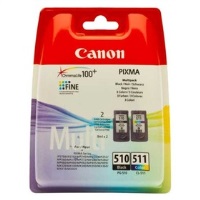 CANON PG-510/CL-511 Siyah ve Renkli Kartuş Multi Pack MP240 MP260 MP270 MP272 MP490 MX320 MX330